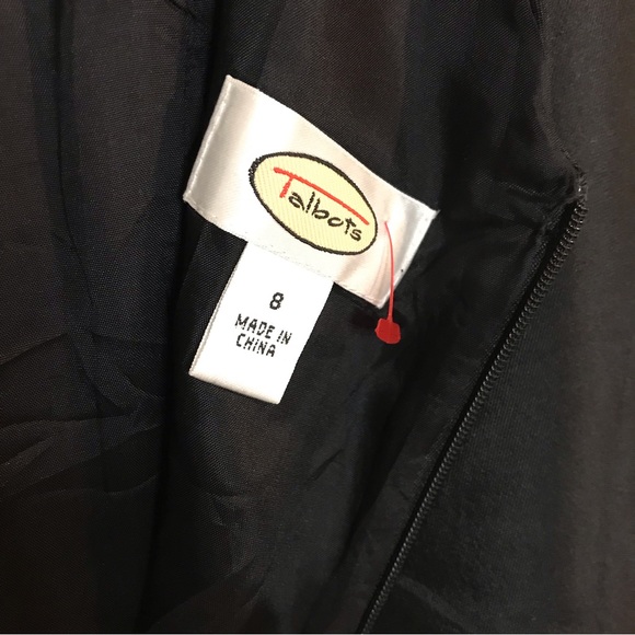 Talbots black silk blend dress - Picture 8 of 10